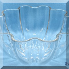 G11. Fluted glass bowl. 5”h x 10”w - $22 